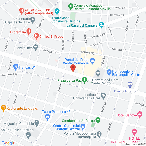 Map of Almacen Pintatodo Ltda.