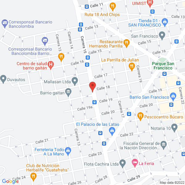Map of Almacen Y Canales Trigos