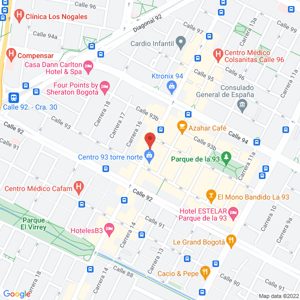 Mapa de Almacén Cariño Chicó