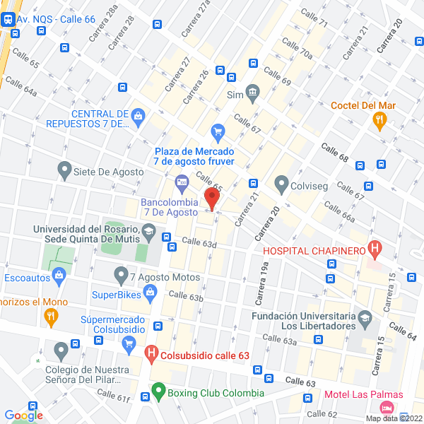 Mapa de Almacen Confecciones Dandy Cueros