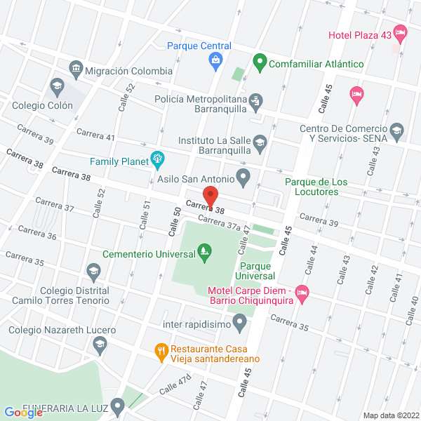 Map of Almacén Autoparts Hilux