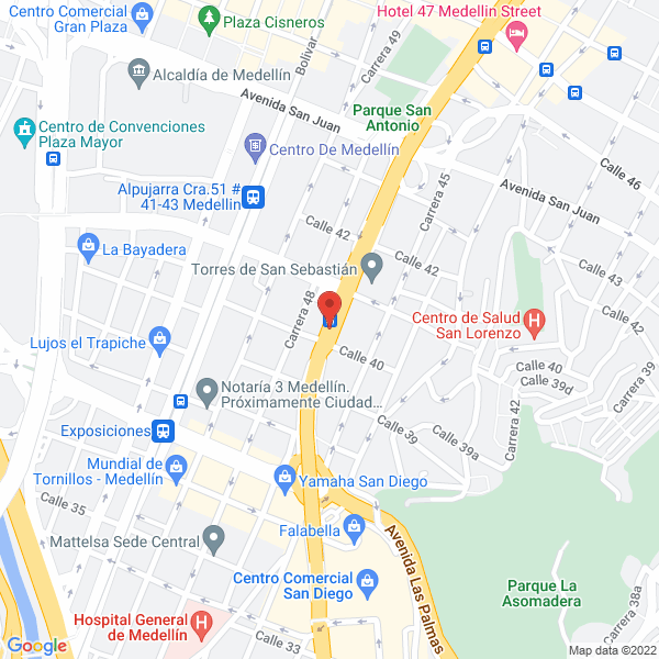 Mapa de Central De Guayas
