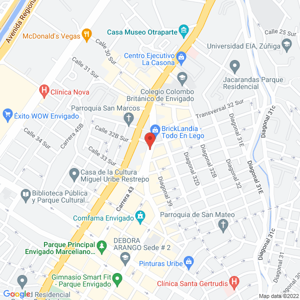Mapa de Ambrosia Repostería