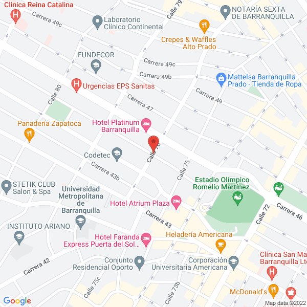 Map of Ansa Academia De Seguridad Privada