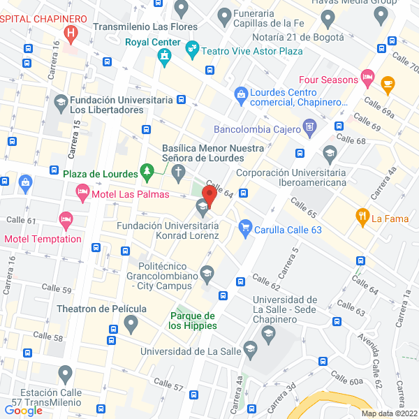 Mapa de Anticuario Libros Cancino Chapinero
