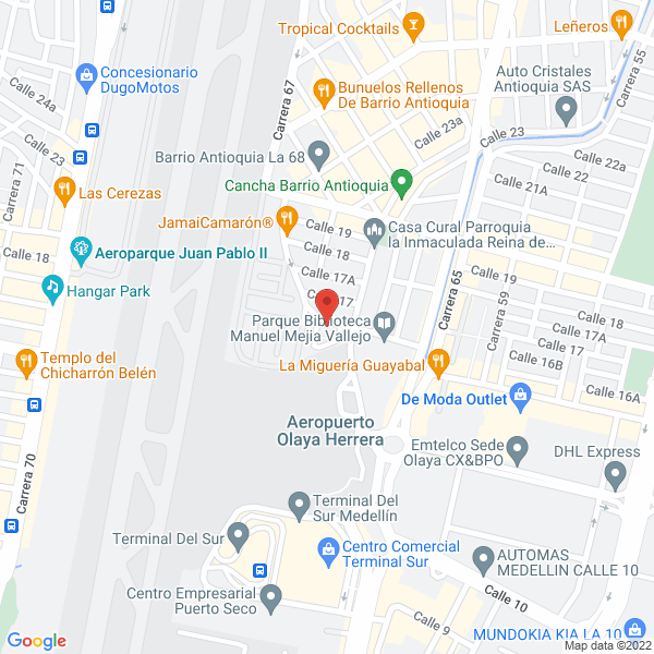 Mapa de Antojarte Delicatessen
