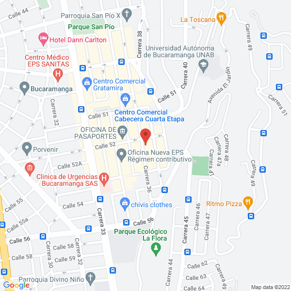 Map of Antojate De Santander