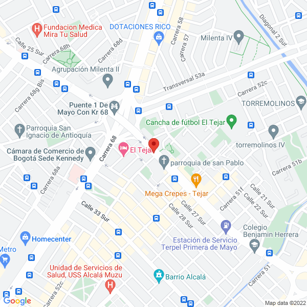 Mapa de Americana De Corrugados