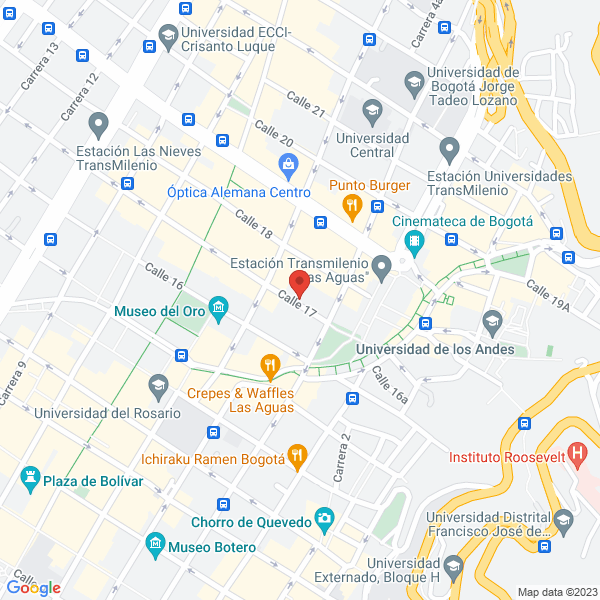 Mapa de Andina Litografía
