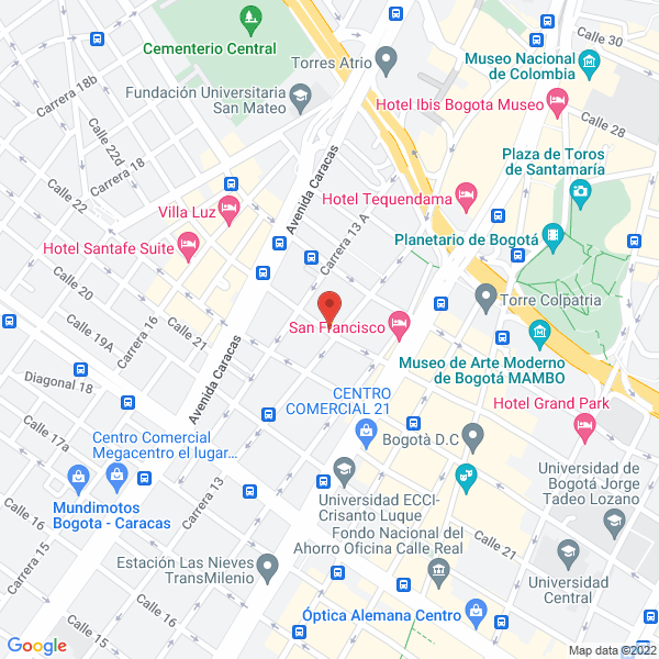 Mapa de Andivisión Ltda.