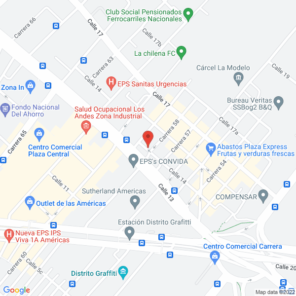Mapa de Equipos Petroleros Y De La Construcción Ltda.