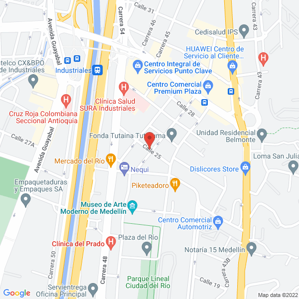Mapa de Alquiler De Equipos Y Construcción H.J.A.