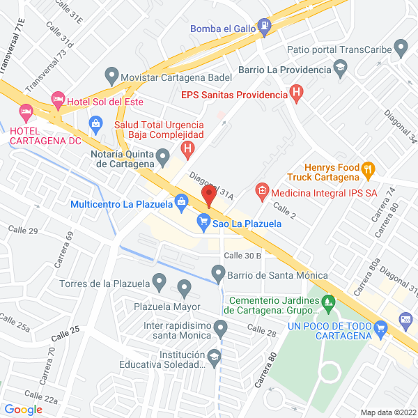 Map of Almacén Motolandia Del Caribe