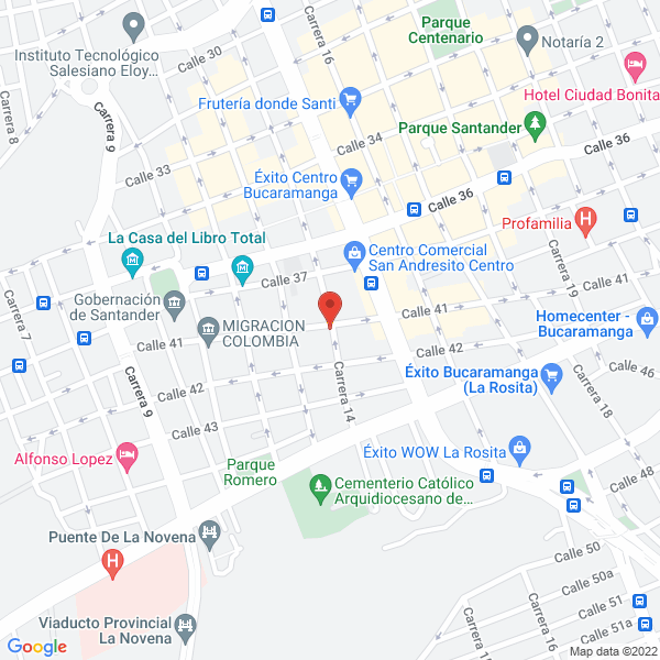 Map of Americana De Sellos