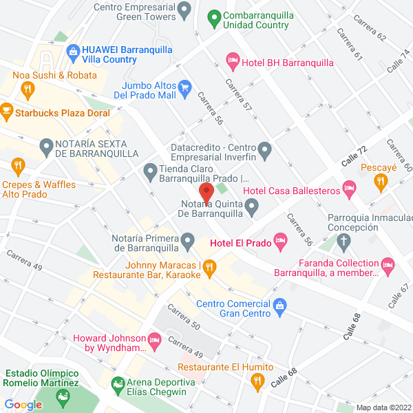 Map of Amérika Tecnologúas De La Información S.A.S.