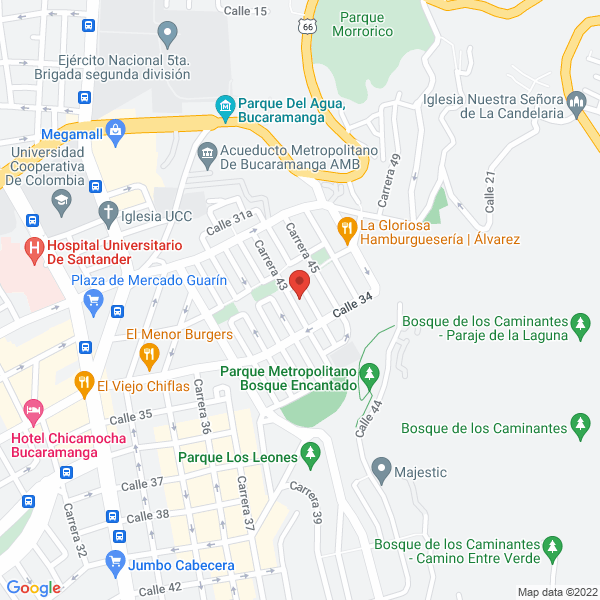 Map of Amplificaciones E Iluminaciones Night Star