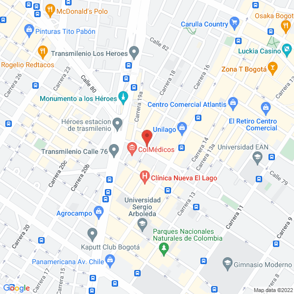 Mapa de Americana De Granalla