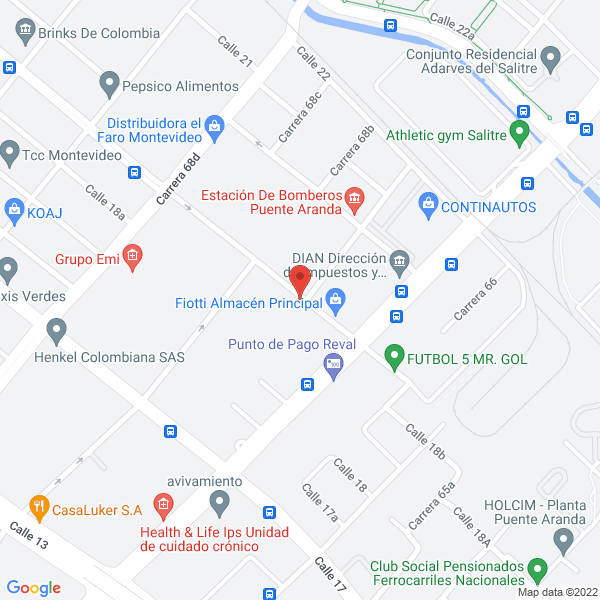 Mapa de Amidus De Colombia S.A.S.