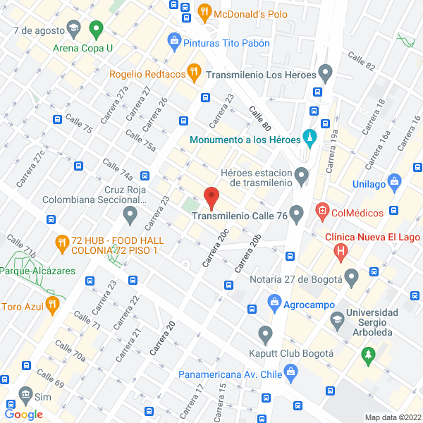 Mapa de Andross Ltda.