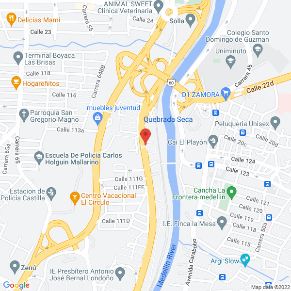 Mapa de Antioqueña De Metales B Y P Ltda.