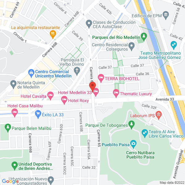 Mapa de Apartaestudios Amoblados Conquistadores