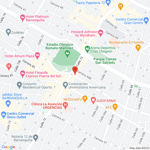 Map of Apartahotel Davega