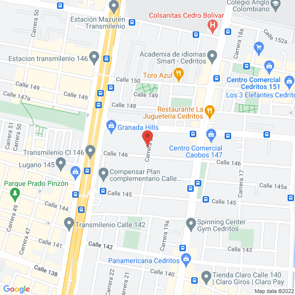 Mapa de Apartamentos Del Cedro