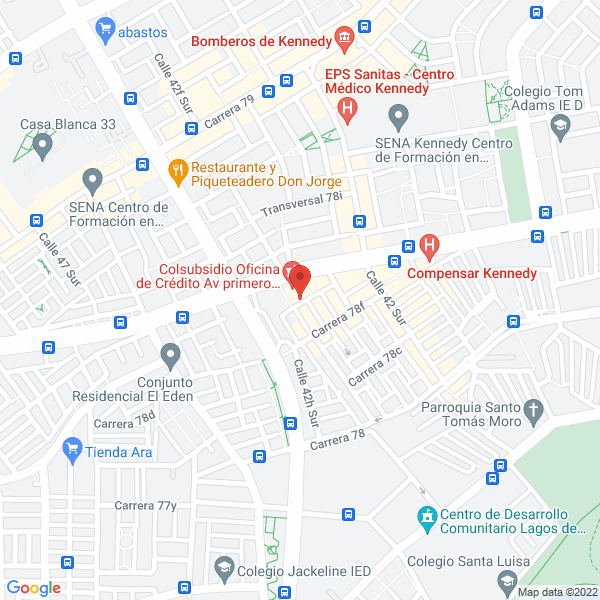 Mapa de Animando Innovando Lúdica Y Eventos