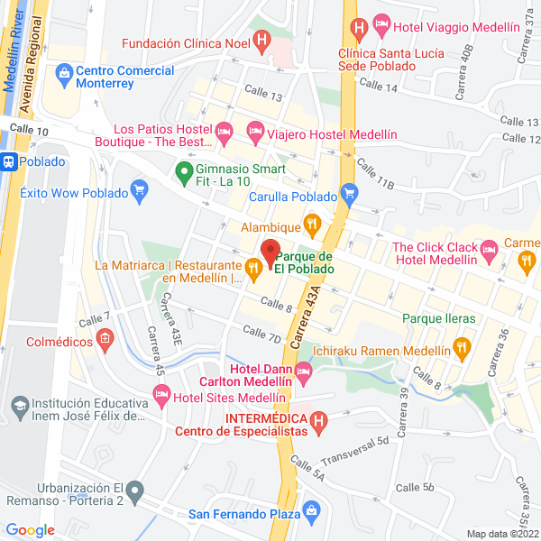 Mapa de Antonio Betancur Maquillaje Y Fotografía
