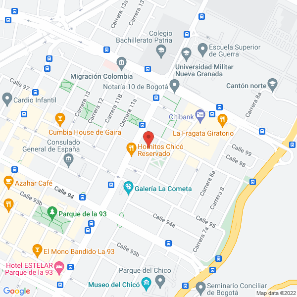 Mapa de Ap&P Colombia
