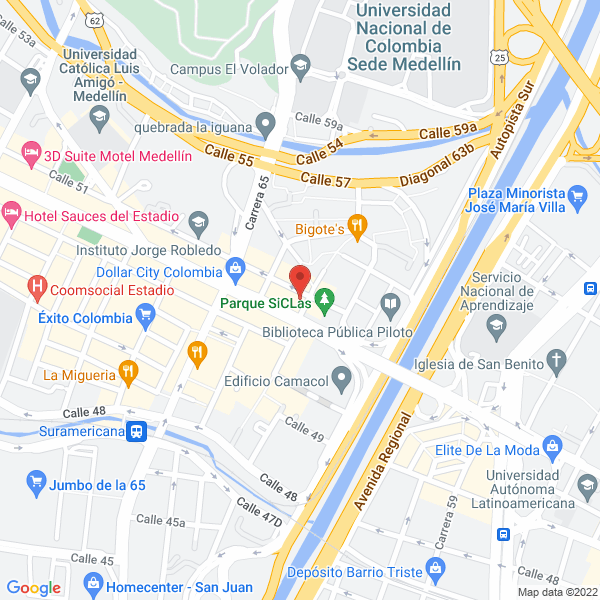 Mapa de Alquiler Apartamentos Amoblados C V