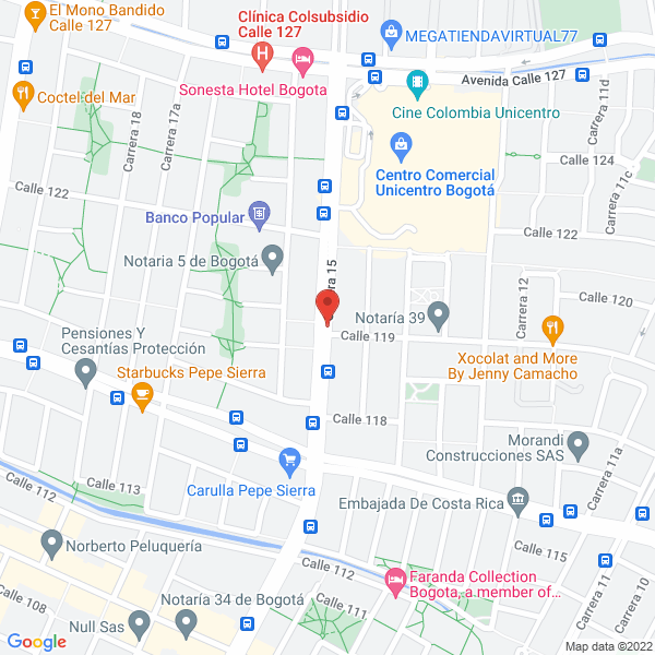 Mapa de Aser Servicios Sas