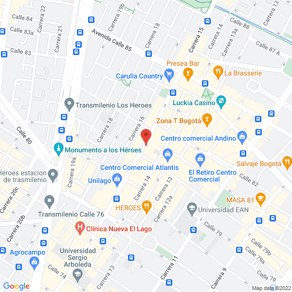 Mapa de Asesora Cima Ltda.