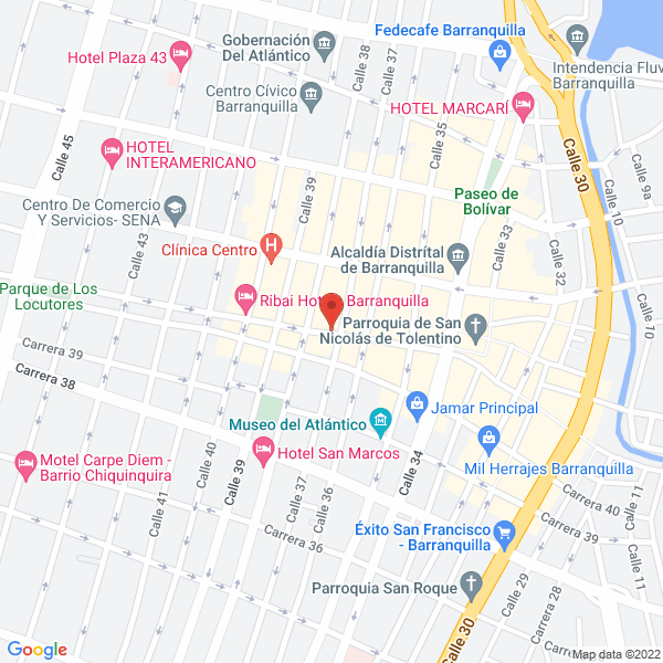 Map of Almacenes Franco Hnos. Ltda.