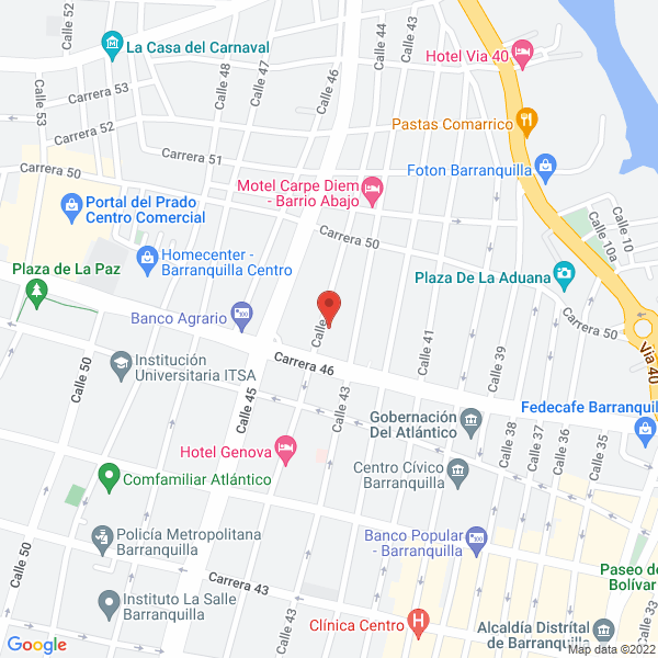 Map of Asociación Colombiana De Las Micro, Pequeñas Y Medianas Empresas. Acopi