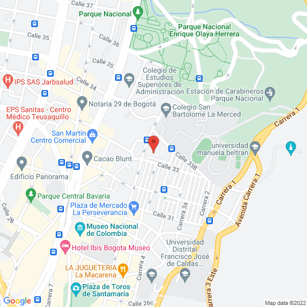 Mapa de Asociación Coopropietarios Unidad Residencial La Merced