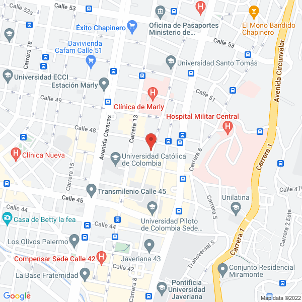 Mapa de Banquetes Royal Service Jorge I. Rodríguez & Cía. Ltda.