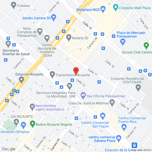 Mapa de Artefama Ltda