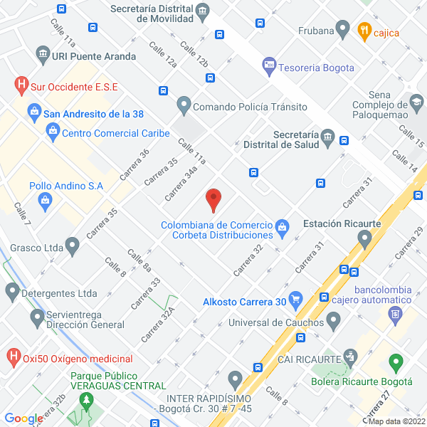 Mapa de Americana De Rodillos S.A.