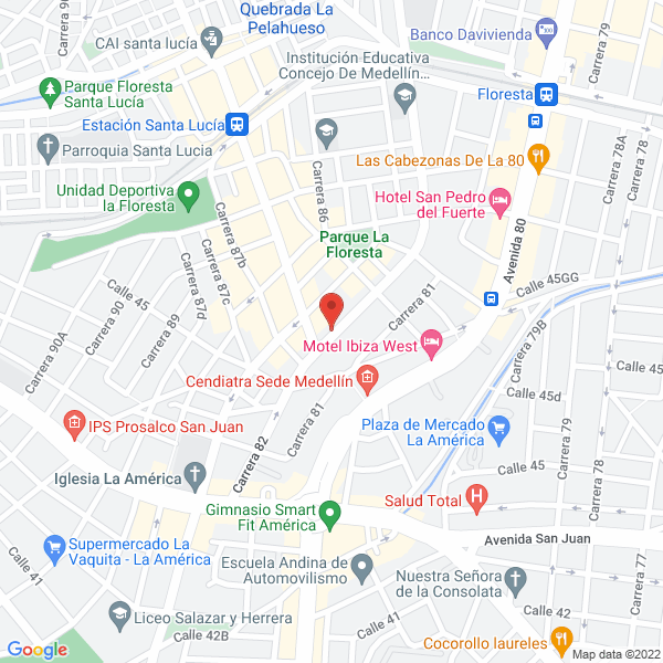 Mapa de Bicomred S.A.S