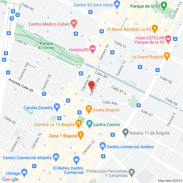 Mapa de Bodega Floral Ltda.