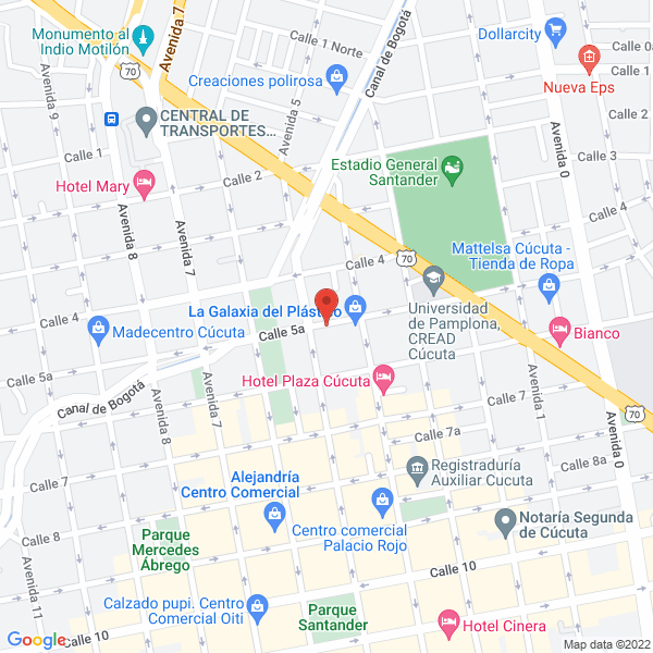 Map of Bodega Portilla