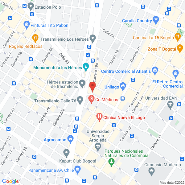 Mapa de Ayala Corredor María Andrea