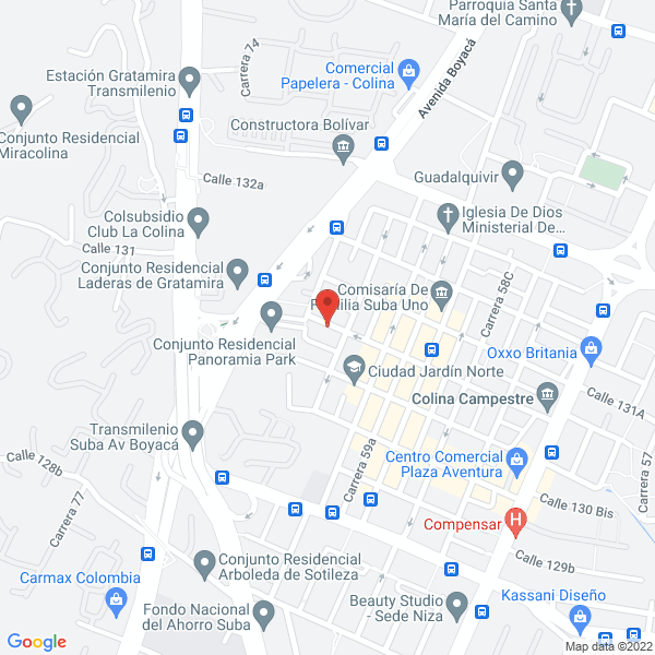 Mapa de B Two Planners S.A.S.