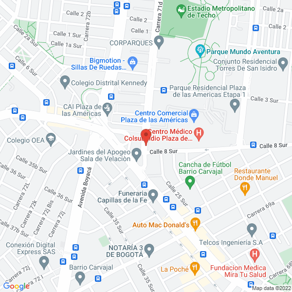 Mapa de B & G S.A.S.