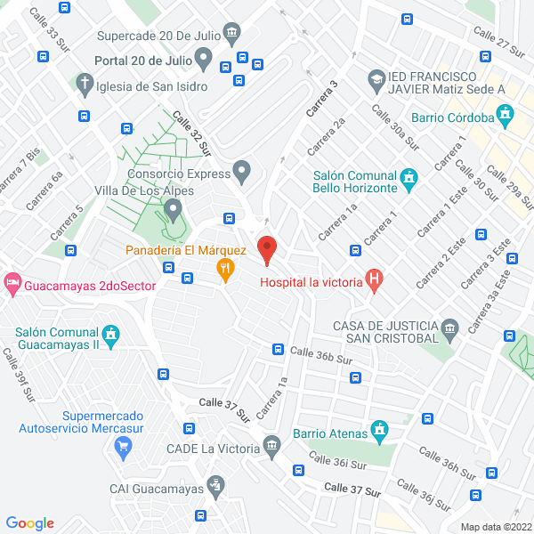 Mapa de Bacol Investigadores