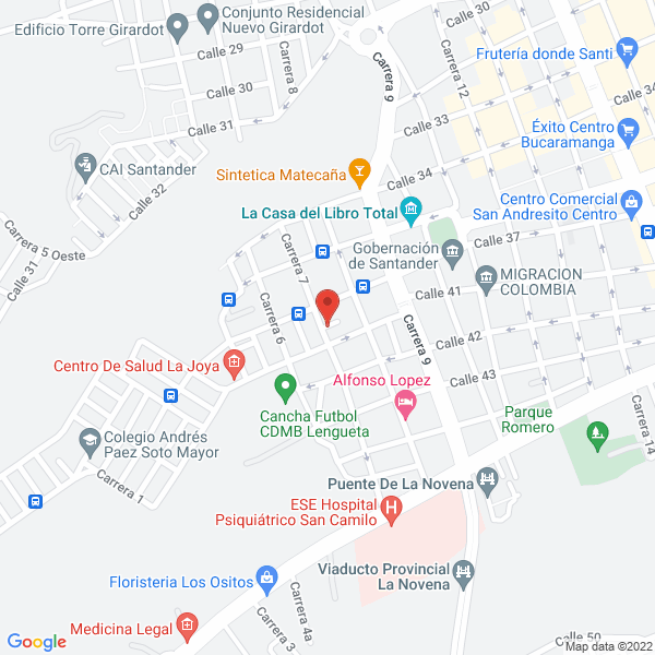 Map of Badillo Rincón Fabio