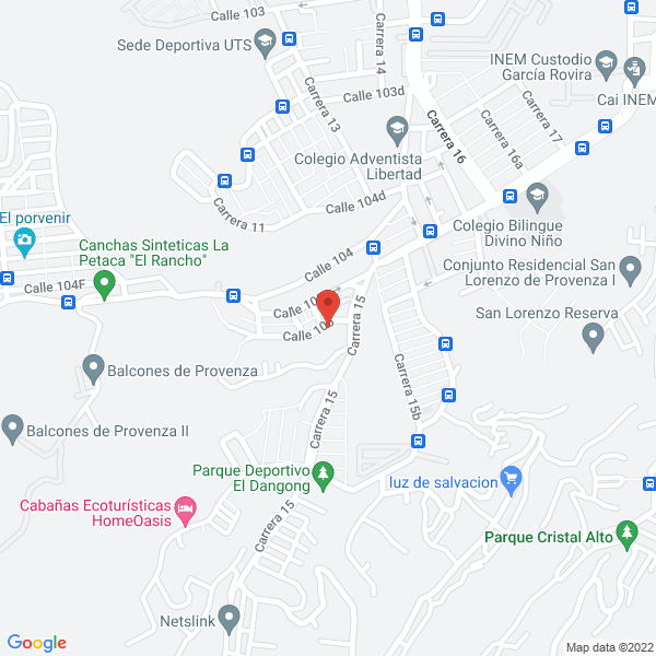 Map of Bakuflor