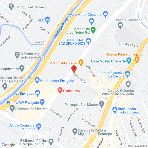 Mapa de Autolavado Metro Wash