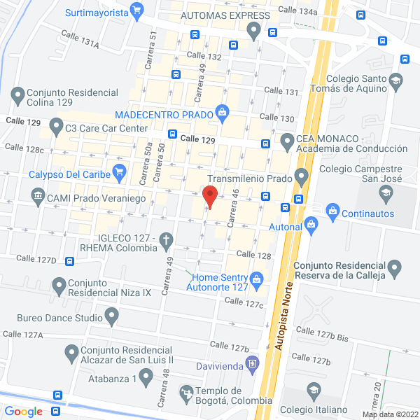Mapa de Automercedes S.A.S.